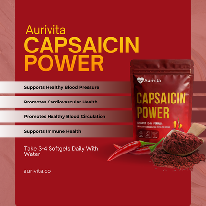 Aurivita Capsaicin Power - Cayenne Pepper Softgels