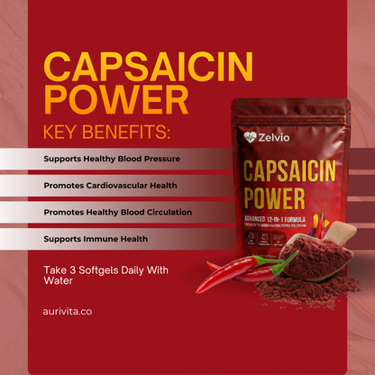 Aurivita Capsaicin Power - Cayenne Pepper Softgels