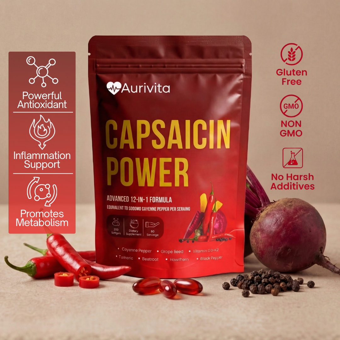 Aurivita Capsaicin Power - Cayenne Pepper Softgels