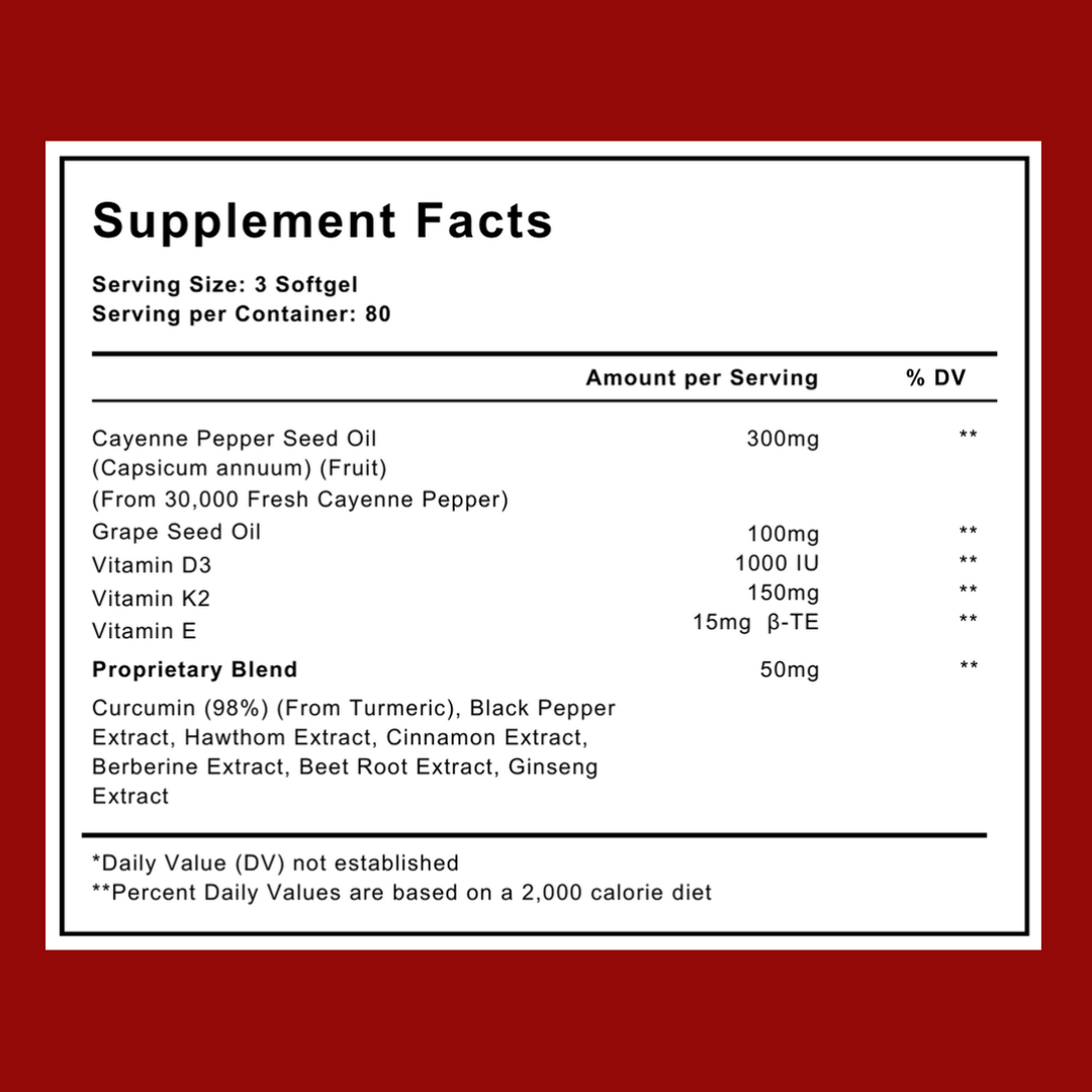 Support Vascular Function with Auri Capsaicin Softgels