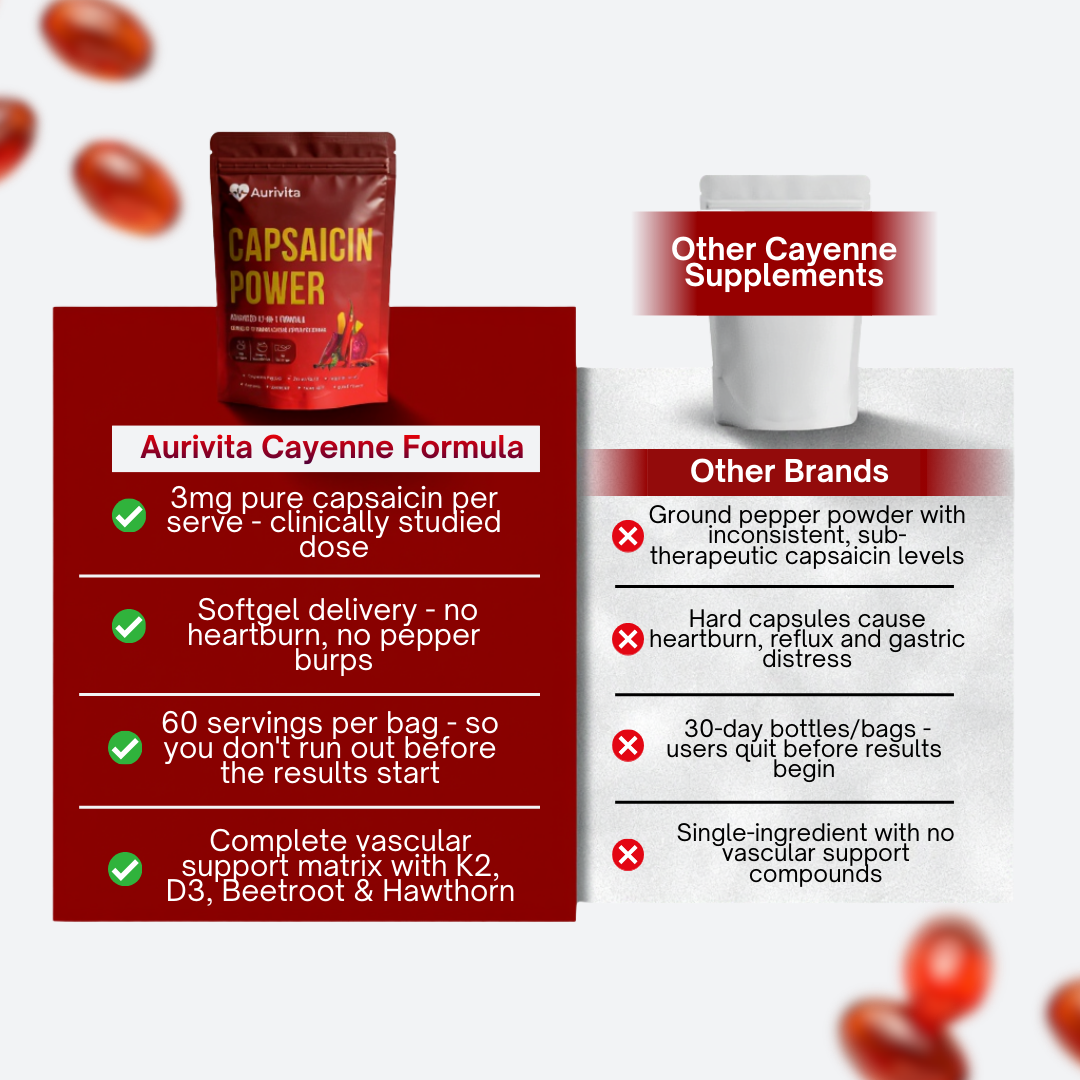 Aurivita Capsaicin Power - Cayenne Pepper Softgels